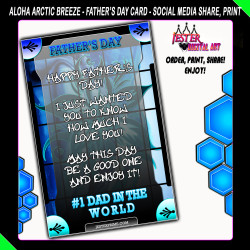 Father's Day Card - Aloha Ice - Printable Fathers Day Card